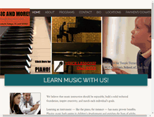 Tablet Screenshot of musiclessonsandmore.com